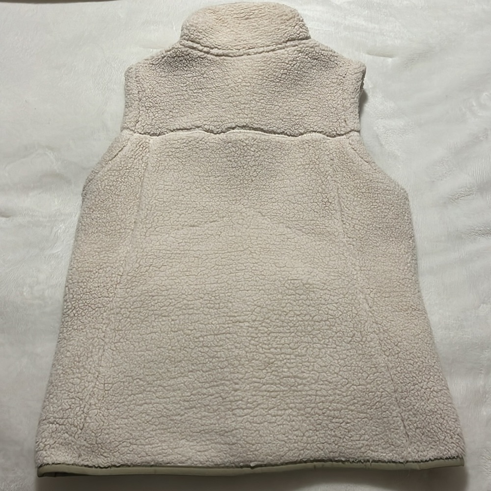 Northface pile cream vest - Picture 2 of 3